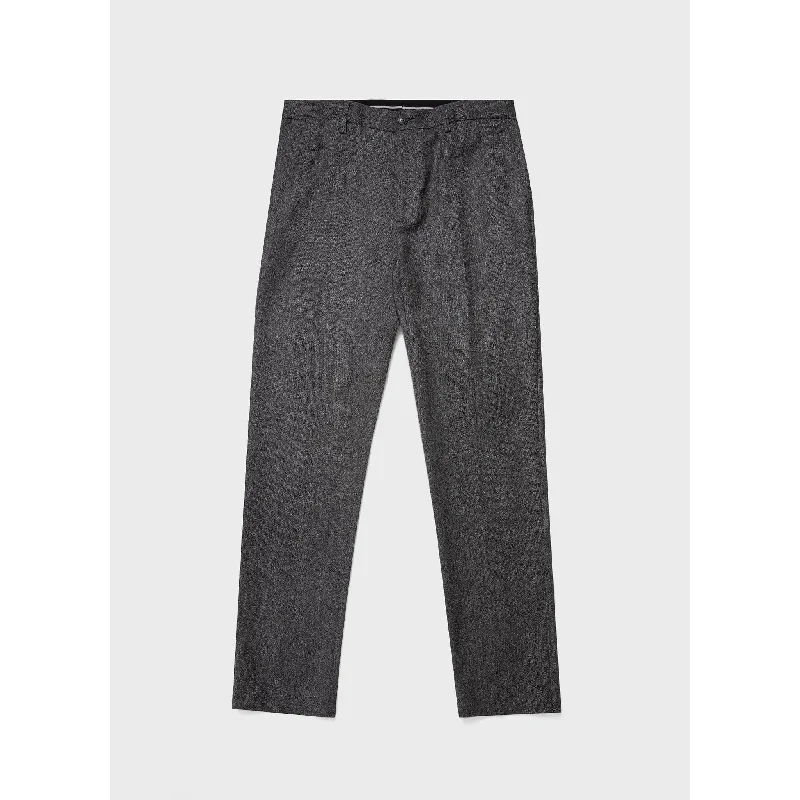 Donegal Wool Trouser | Men | Mid Grey Melange