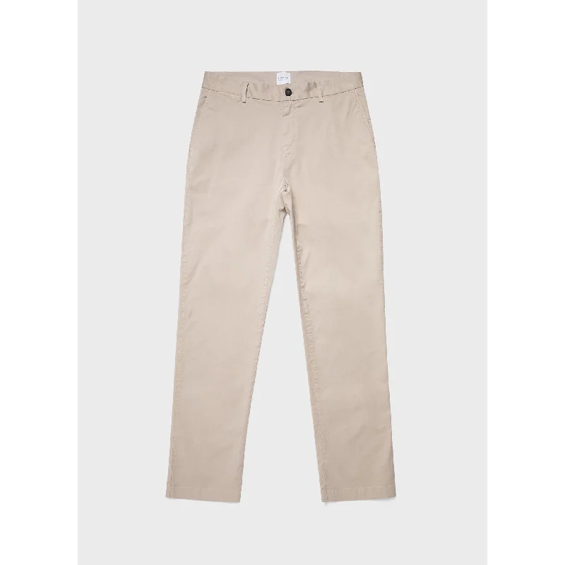 Regular Fit Stretch Chino | Men | Light Stone