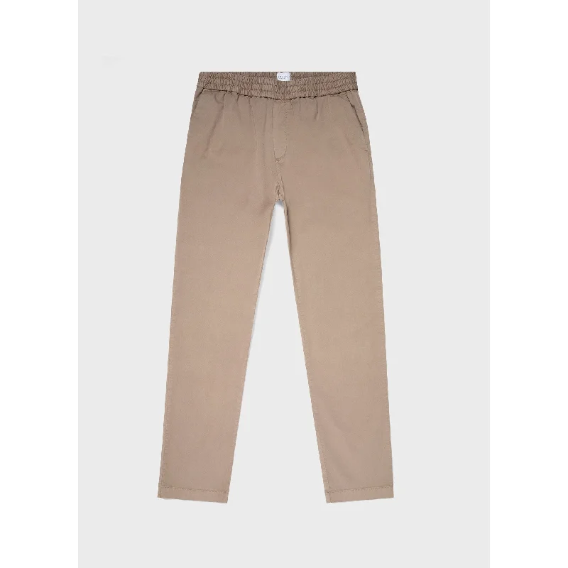 Twill Drawstring Trouser | Men | Dark Stone