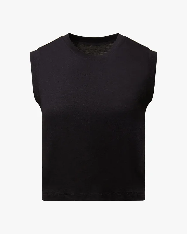 Muscle Cotton Jersey Tee | Black