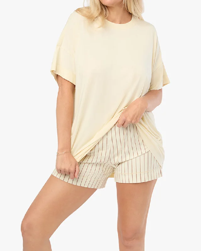 Oversized Sleep Tee | Cream