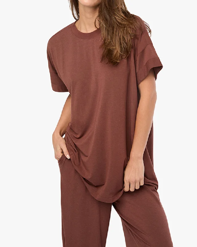 Oversized Sleep Tee | Heather Java